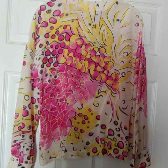Escada By Margaretha Ley Vintage Silk Blouse - Picture 8 of 8
